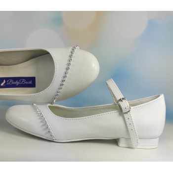 Buty komunijne. Cyrkonie