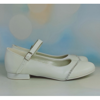 Buty komunijne. Cyrkonie